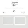 36 x 28 in. Large Rectangular Frameless Wall-Mount Anti-Fog LED Light Bathroom Vanity Mirror
