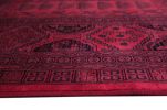 Alastair Red and Black Viscose Area Rug 3x5