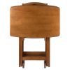 Dylan 5-Pc Snack Table Set; Teak