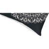 20 x Modern Square Cotton Accent Throw Pillow, Mandala Design Pattern, Black,
