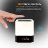 Outdoor Bluetooth Speaker LED Pat Light Wireless Speaker Mini Lighting Alarm Clock Audio Portable Night Light