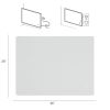 36 x 28 in. Large Rectangular Frameless Wall-Mount Anti-Fog LED Light Bathroom Vanity Mirror