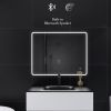 36 x 28 in. Large Rectangular Frameless Wall-Mount Anti-Fog LED Light Bathroom Vanity Mirror