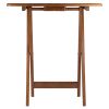 Dylan 5-Pc Snack Table Set; Teak