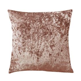 Ice Velvet Pillow Cushion Bedroom (Option: Brown-Pillow case-30x50cm)